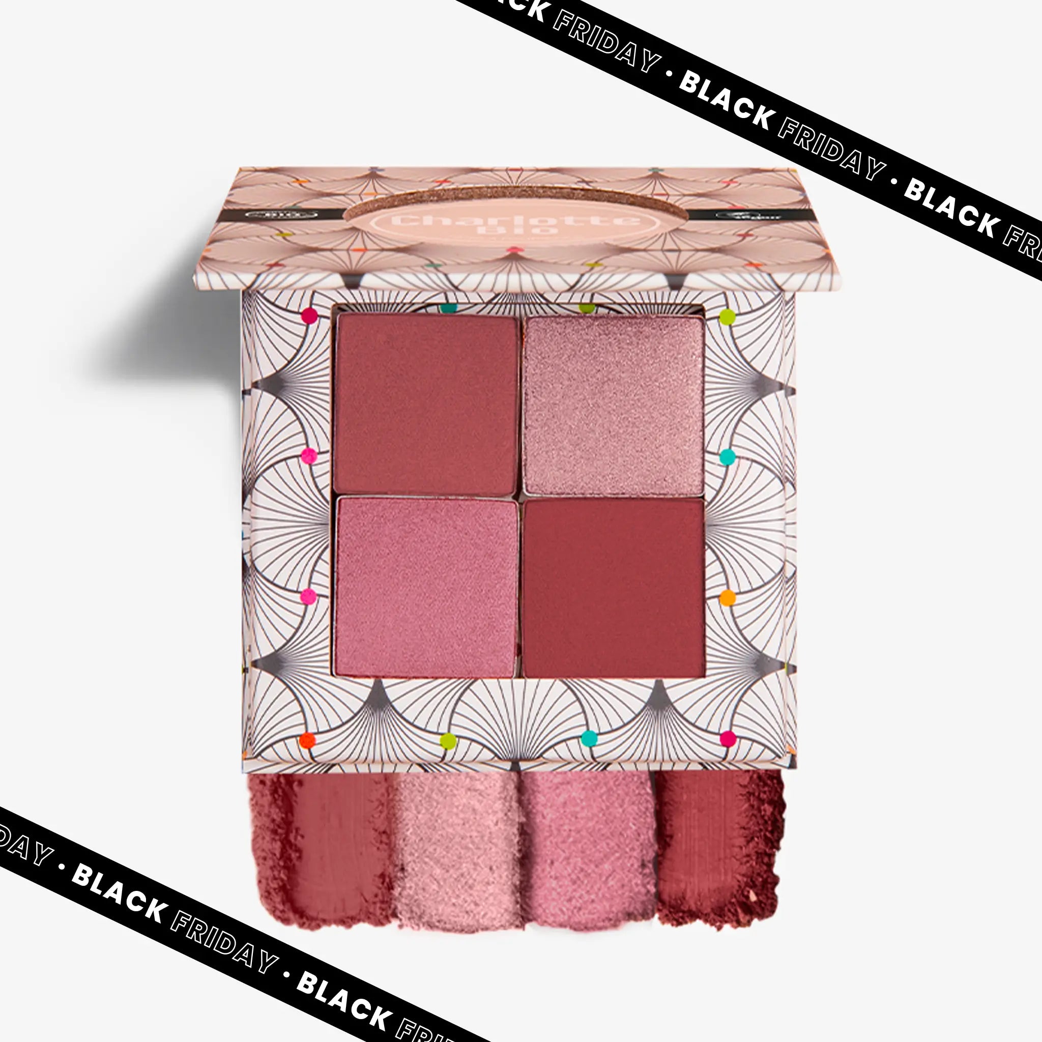 The 4-piece organic eyeshadow palette - Girly