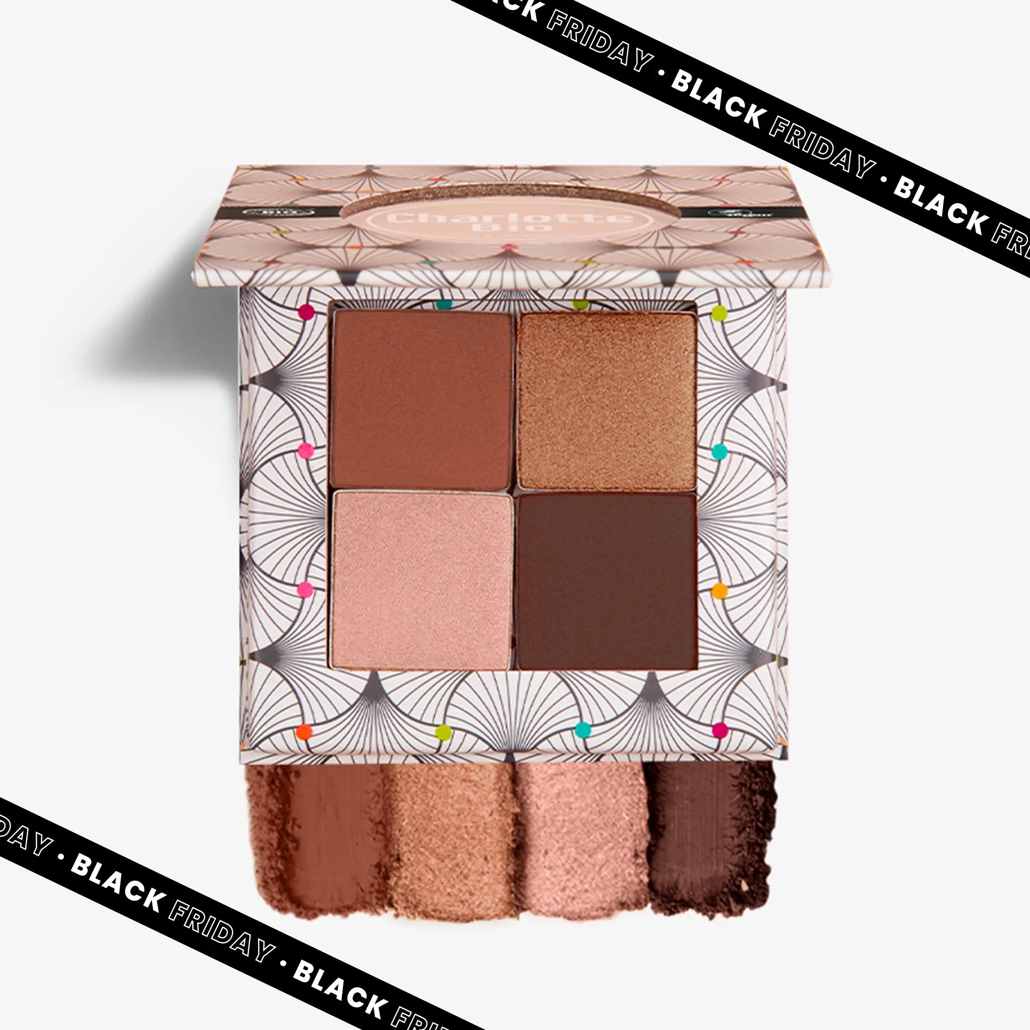 The 4-piece organic eyeshadow palette - Nude Brown