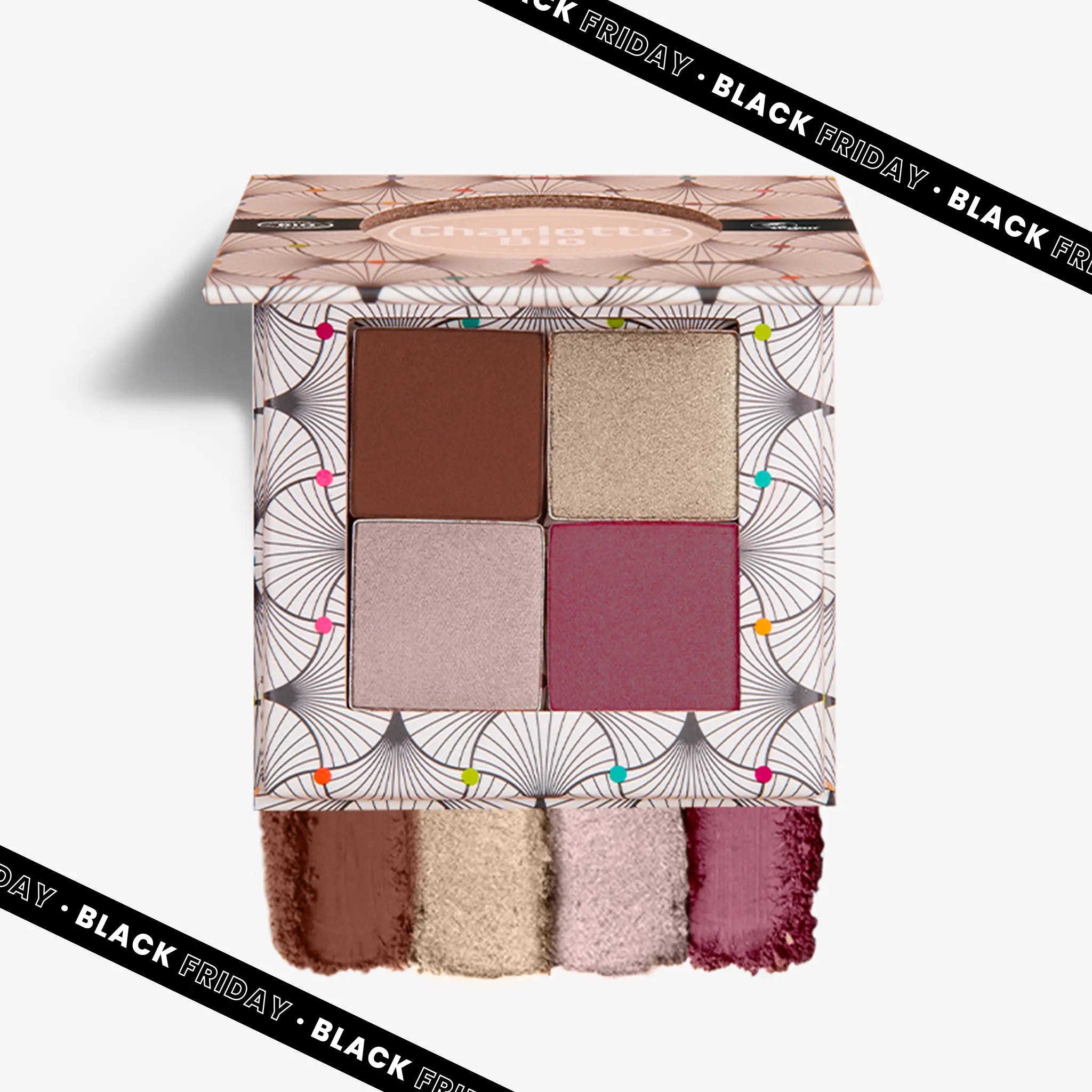 The 4-piece organic eyeshadow palette - Nude Rose