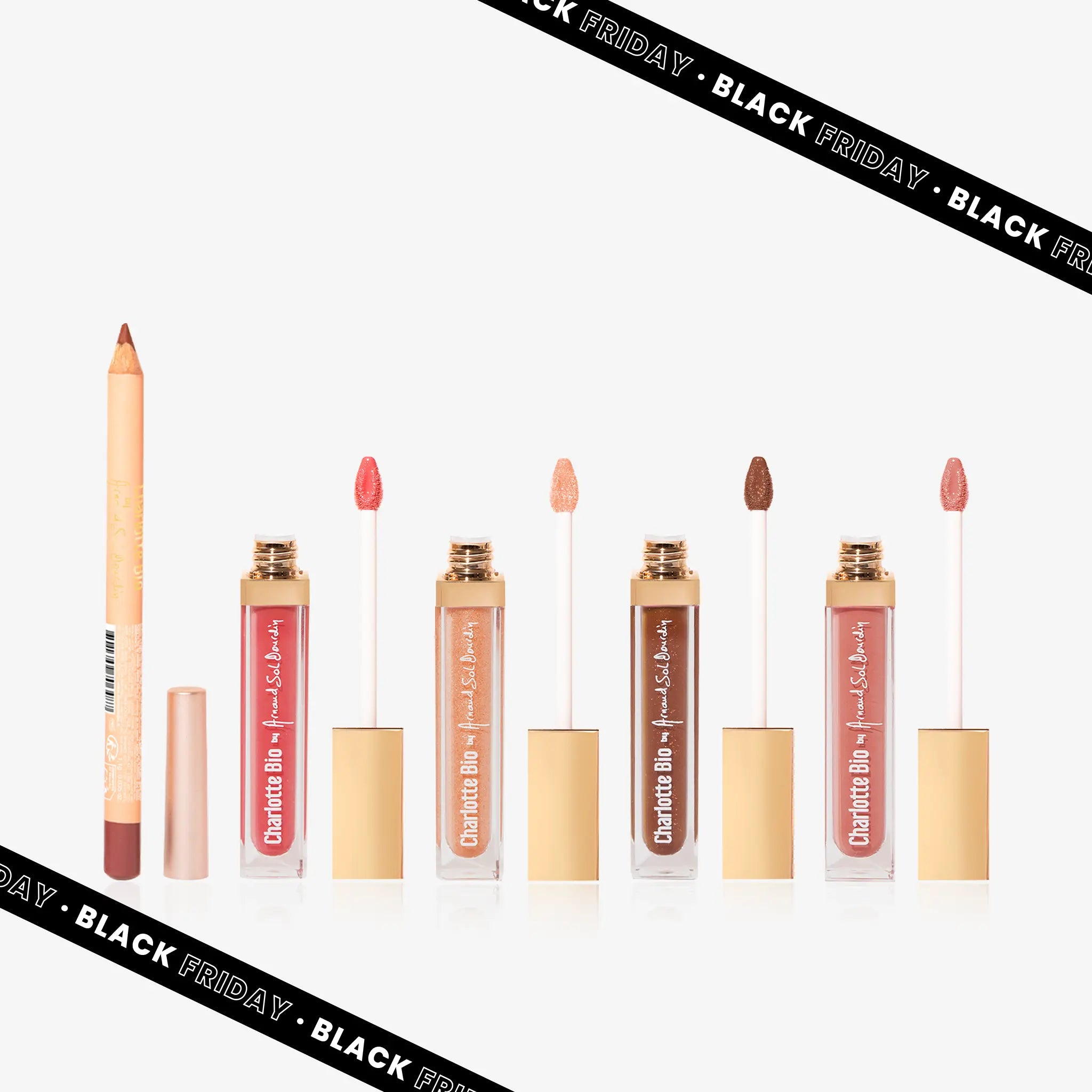 Pack 4 lips glow + Stift