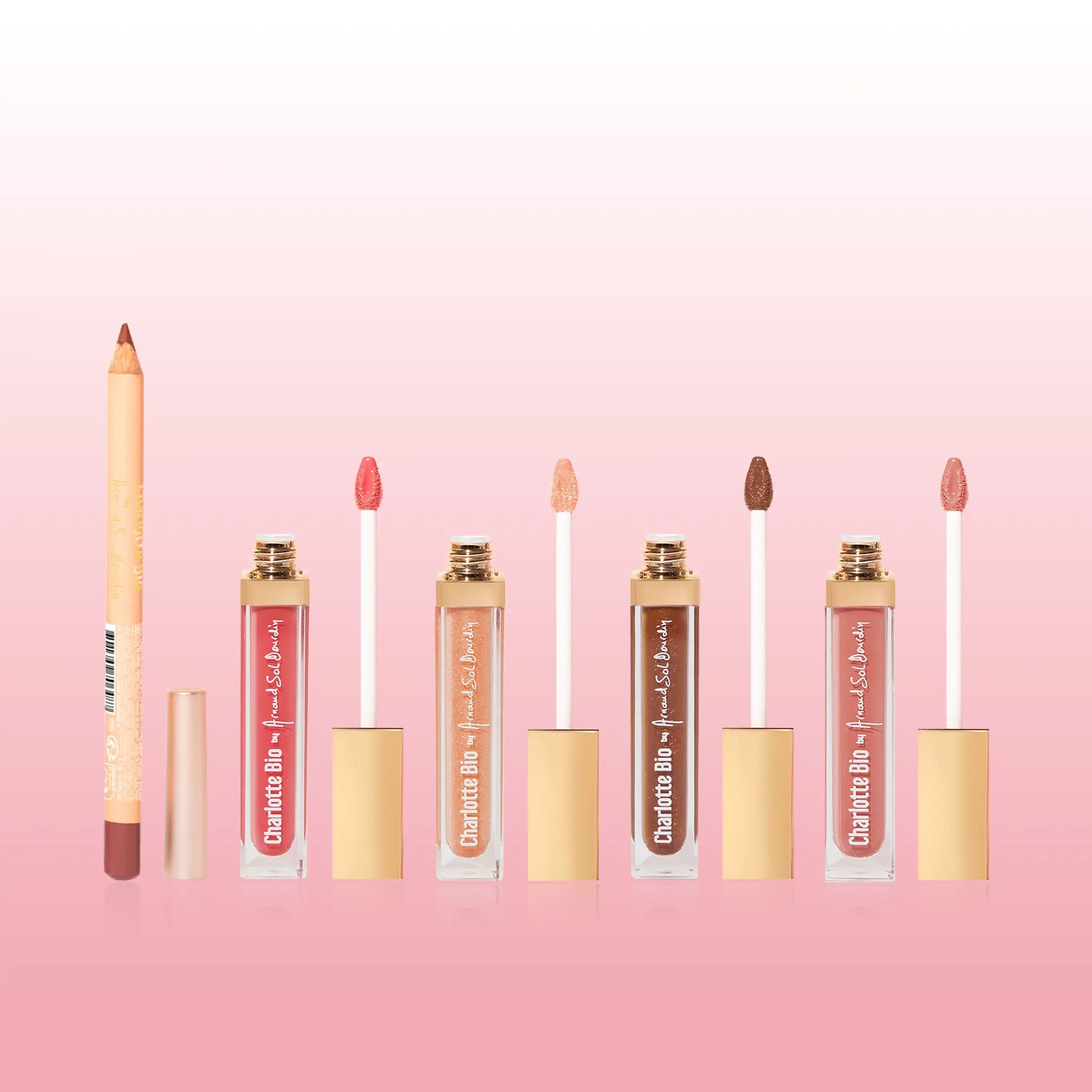 ASD17 - Pack 4 lips glow + Stift - Charlotte Bio